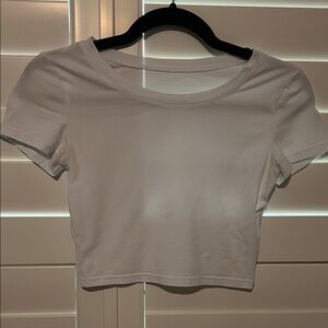 Classic White Women's Crop Top